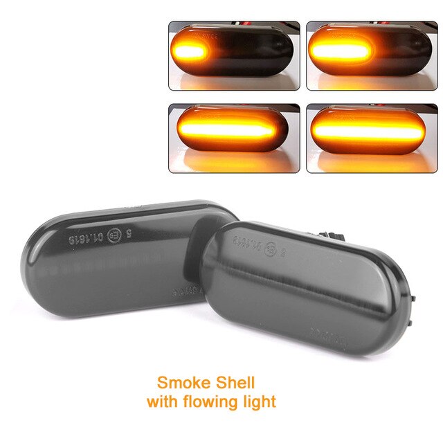 2pcs Auto Led Car Marker Light Dynamic Side Marker Turn Signal Light Flowing Blinker Light For Volkswagen Golf Passat SEAT