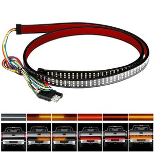 48/60inch Car Brake Turn Light Warning Signal Flexible LED Strip Rear Tail Running Reverse Double Flash Lights For Pickup truck