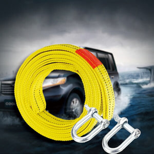 4m double-layer thick tow rope off-road trailer binding belt tow rope U-shaped hook eagle claw hook car repair tool