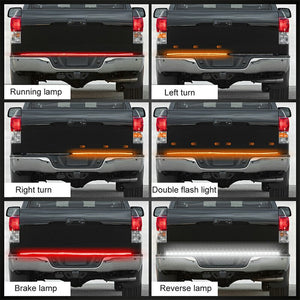 60 inch Truck Tailgate LED Light Bar 3 Row 6-Funtions Brake Reverse Turn Signal Stop Tail Strip For Jeep Pickup SUV for Dodge