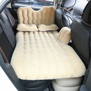 90*135CM Car Air Mattress Travel Bed Inflatable Back Seat Cover Multi functional Sofa Pillow Outdoor Camping Mat Auto Parts