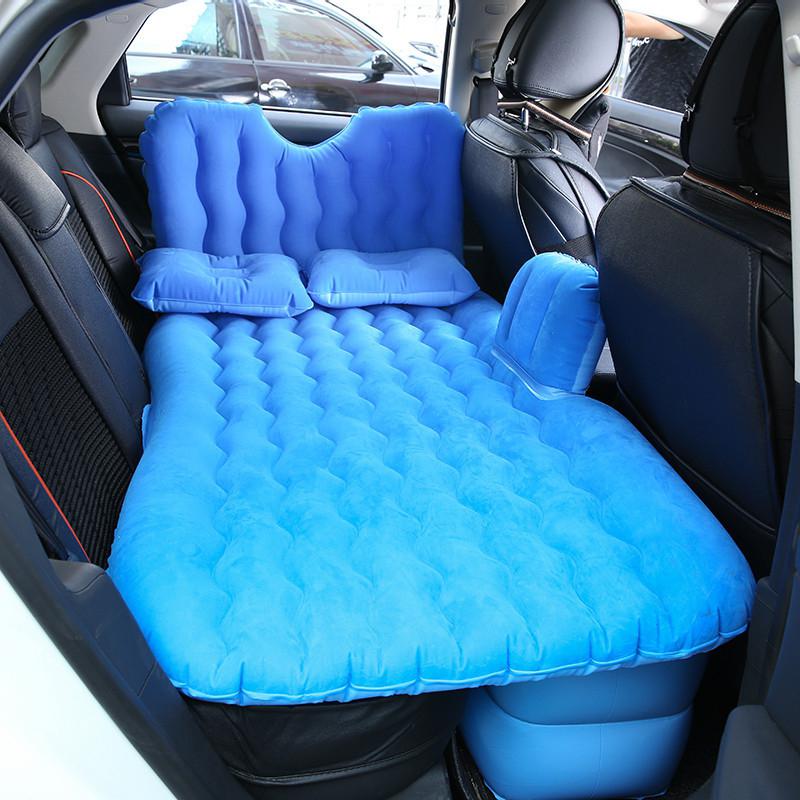 90*135CM Car Air Mattress Travel Bed Inflatable Back Seat Cover Multi functional Sofa Pillow Outdoor Camping Mat Auto Parts