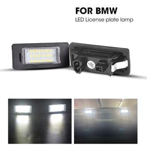 A pair 24 SMDs LED License Plate Light White For BMW E82/E88 E90 E91 E92 E93 M3 E39 M5 E60 Error free Resistor Bright 12V 6000K