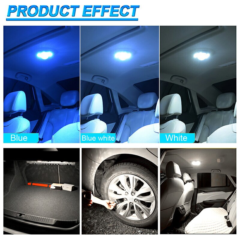 Automobile car Interior Atmosphere reading light Dome Car home rechargeable music voice-controlled rhythm lamp 3 in1 DJ light