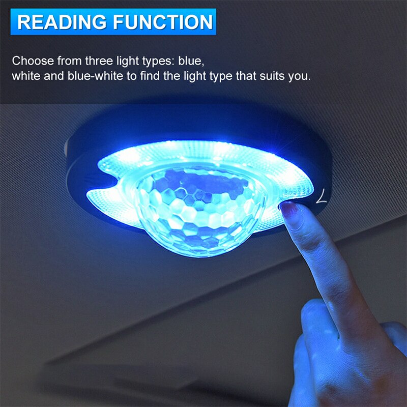 Automobile car Interior Atmosphere reading light Dome Car home rechargeable music voice-controlled rhythm lamp 3 in1 DJ light