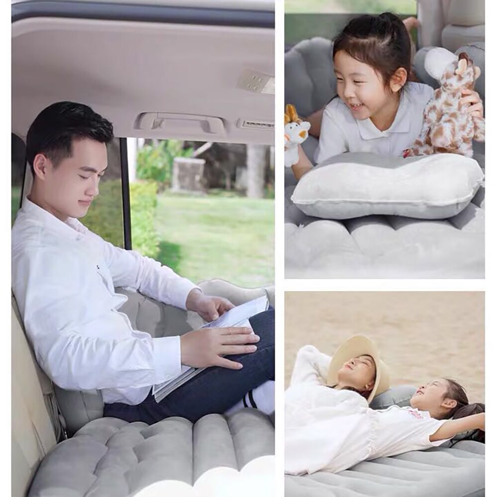 Car Air Inflatable Travel Mattress Bed Universal for Back Seat Multi functional Sofa Pillow Outdoor Camping Mat Cushion