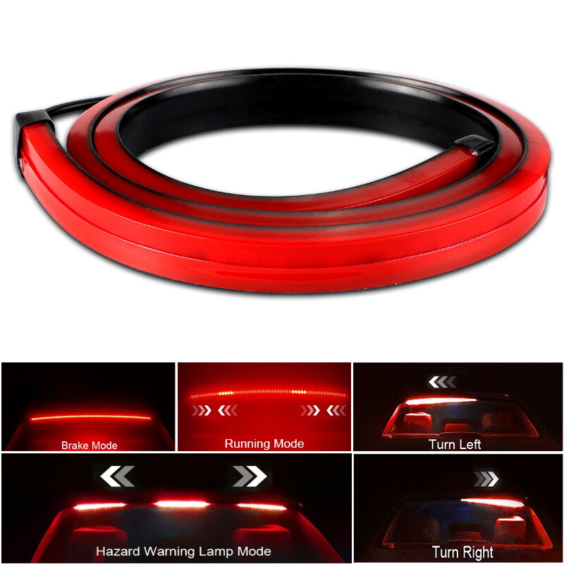 90cm 100cm High Mount Turn Signal  Brake Lamp Unverisal Car High Brake LED light Auto Interior Car Accessories LED Strips