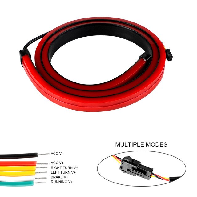 90cm 100cm High Mount Turn Signal  Brake Lamp Unverisal Car High Brake LED light Auto Interior Car Accessories LED Strips