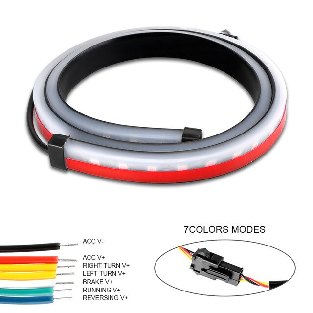 90cm 100cm High Mount Turn Signal  Brake Lamp Unverisal Car High Brake LED light Auto Interior Car Accessories LED Strips