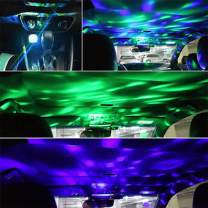 Car DJ light Car Kit Dual USB Charger Starry Disco Light Atmosphere Lamp car accessories ambient light Car Interior Lights