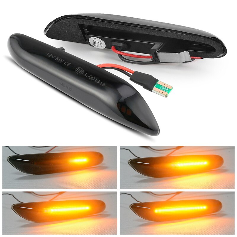 Dynamic Flowing LED Turn Signal Side Marker Light Turn Indicator Blinker Lamp FOR BMW 1er E82 E87 E88 3er E90 E91 E92 E93 X3 E83