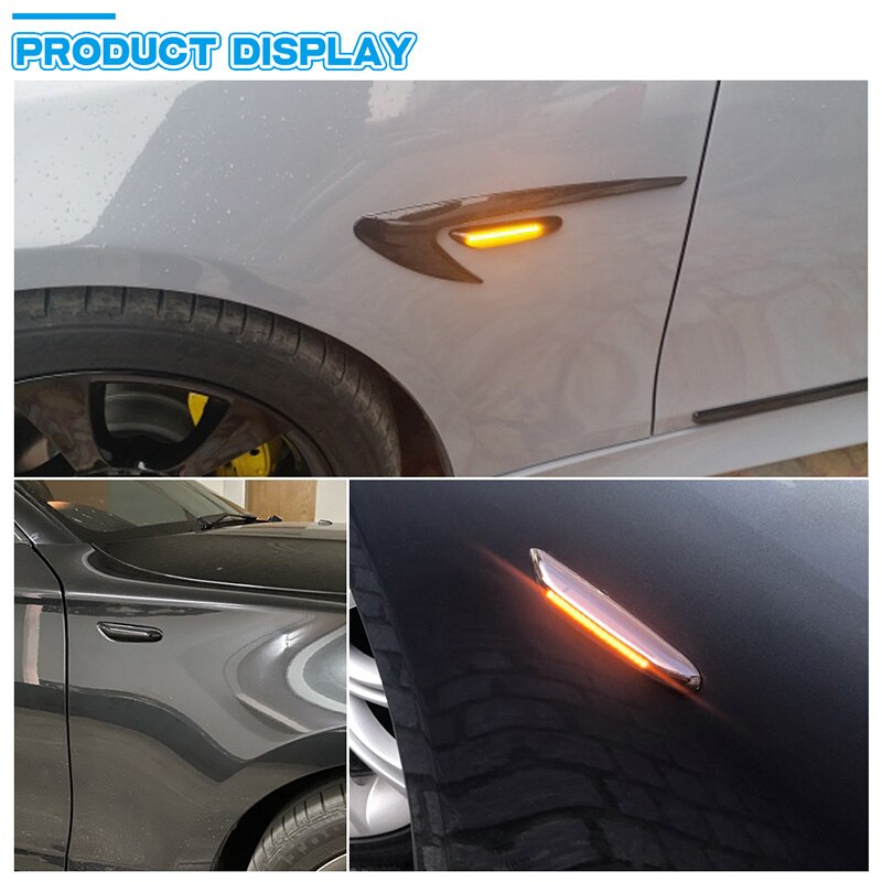 Dynamic Flowing LED Turn Signal Side Marker Light Turn Indicator Blinker Lamp FOR BMW 1er E82 E87 E88 3er E90 E91 E92 E93 X3 E83