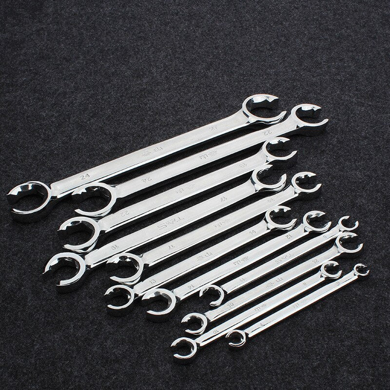 Flare Nut Spanner Brake Wrench For Car Repair Hand Tools Crow'S-Foot Spanner Set