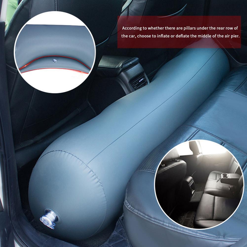 Inflatable Car Travel Bed Mattress Rear Seat Gap Camping Inflatable Air Mattress Sleeping Pad Cushion Mattress Car Accessories