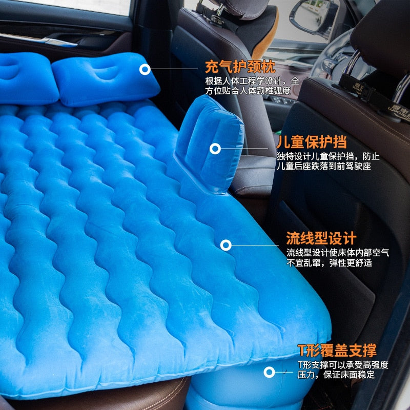 Inflatable Mattress Camping Car Air Mattress Car Travel Mattress outdoor Car Pillow Bed 135*80CM Mattress For Car Cushion