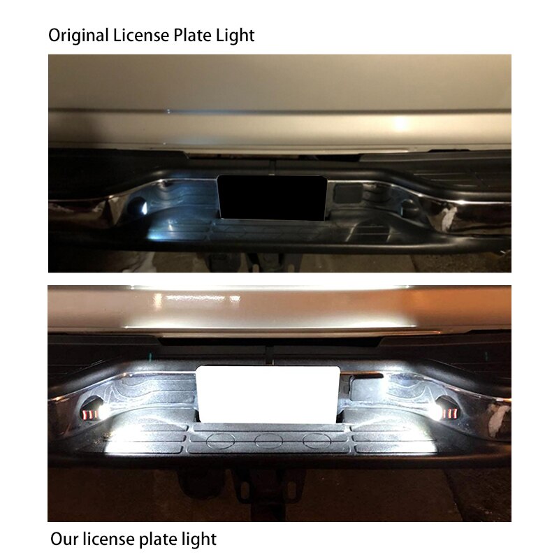 LED License Plate Light Lamp new for Chevy Silverado Avalanche RED OLED Neon Tube led 12v Auto Car Accessories