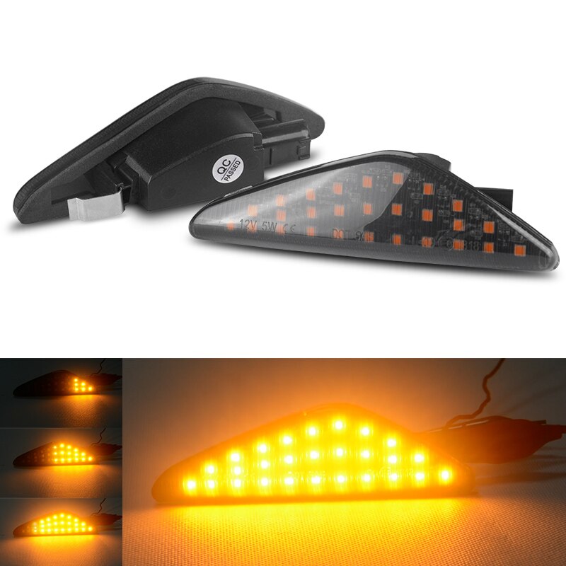 LED w5w T10 LED Car Smoked Dynamic Side Flowing Water  Turn Signal Indicator for BMW X3 F25 X5 E70 X6 E71 ActiveHybrid X6 E72