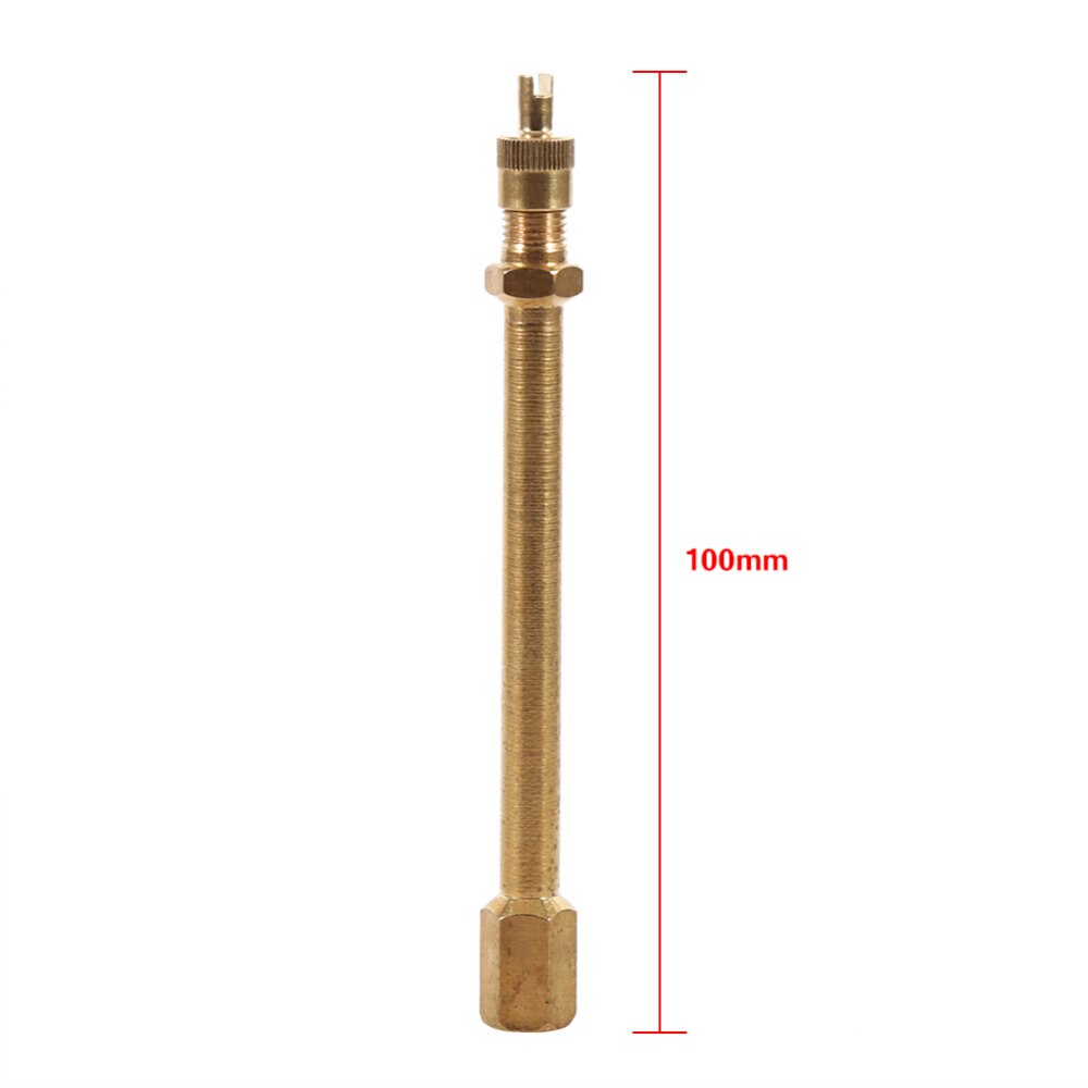 TPMS Tire Valve Stem Brass Metal Tire Valve Extension Straight Bore For Truck Motorcycle Car 100mm/ 140mm/200mm