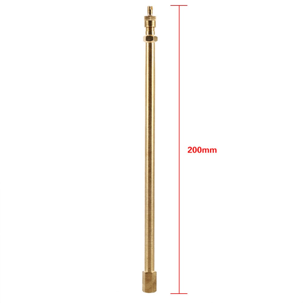 TPMS Tire Valve Stem Brass Metal Tire Valve Extension Straight Bore For Truck Motorcycle Car 100mm/ 140mm/200mm