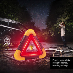 Triangle Warning Sign Triangle Car LED Work light Road Safety Emergency Breakdown Alarm lamp Portable Flashing light on hand