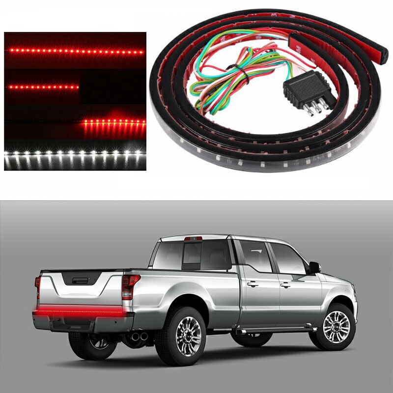 Truck Tailgate Side Bed Light Strip Bar 3528-90LEDs Waterproof Turn Signal Parking Brake Reverse Lights